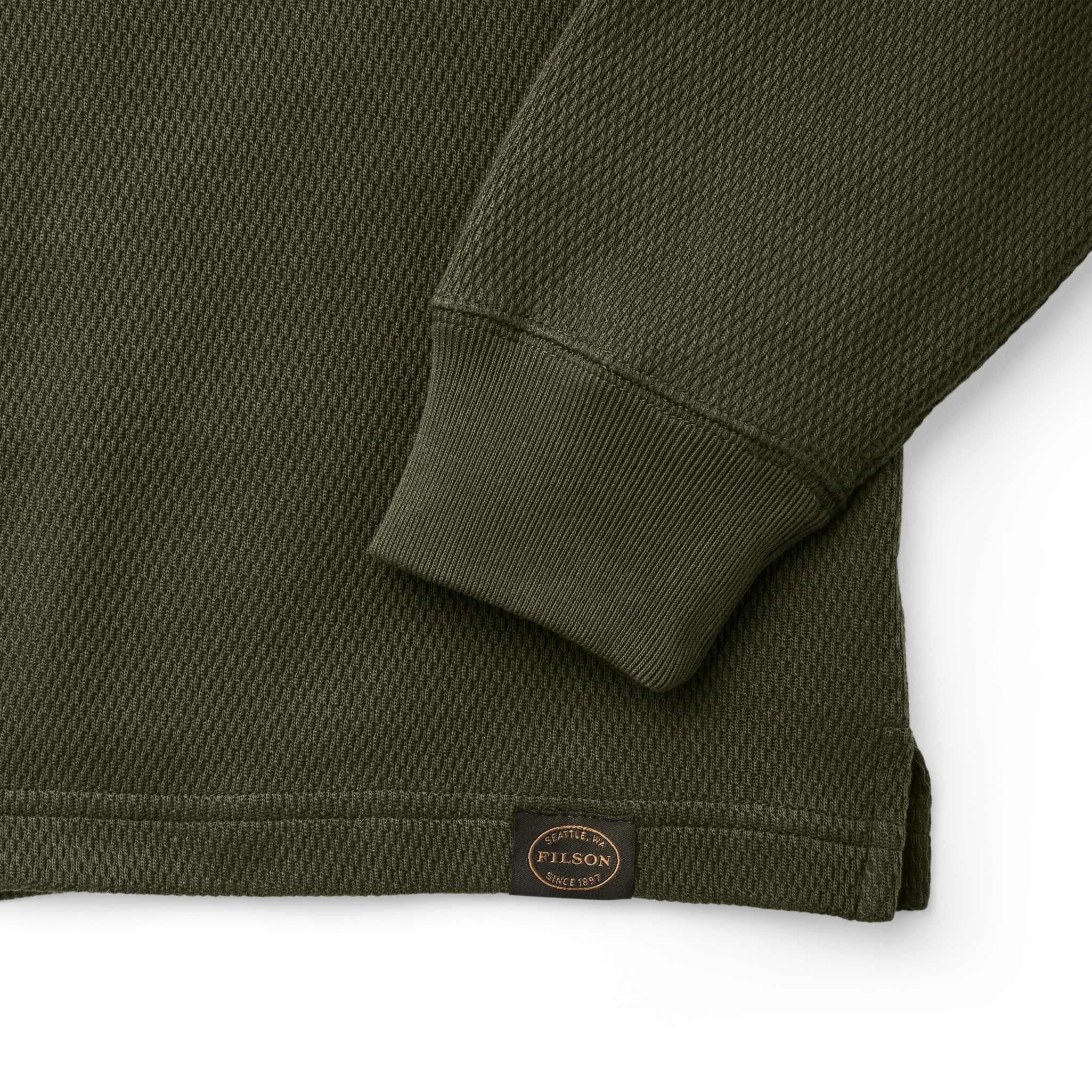 Waffle Knit Thermal Crewneck