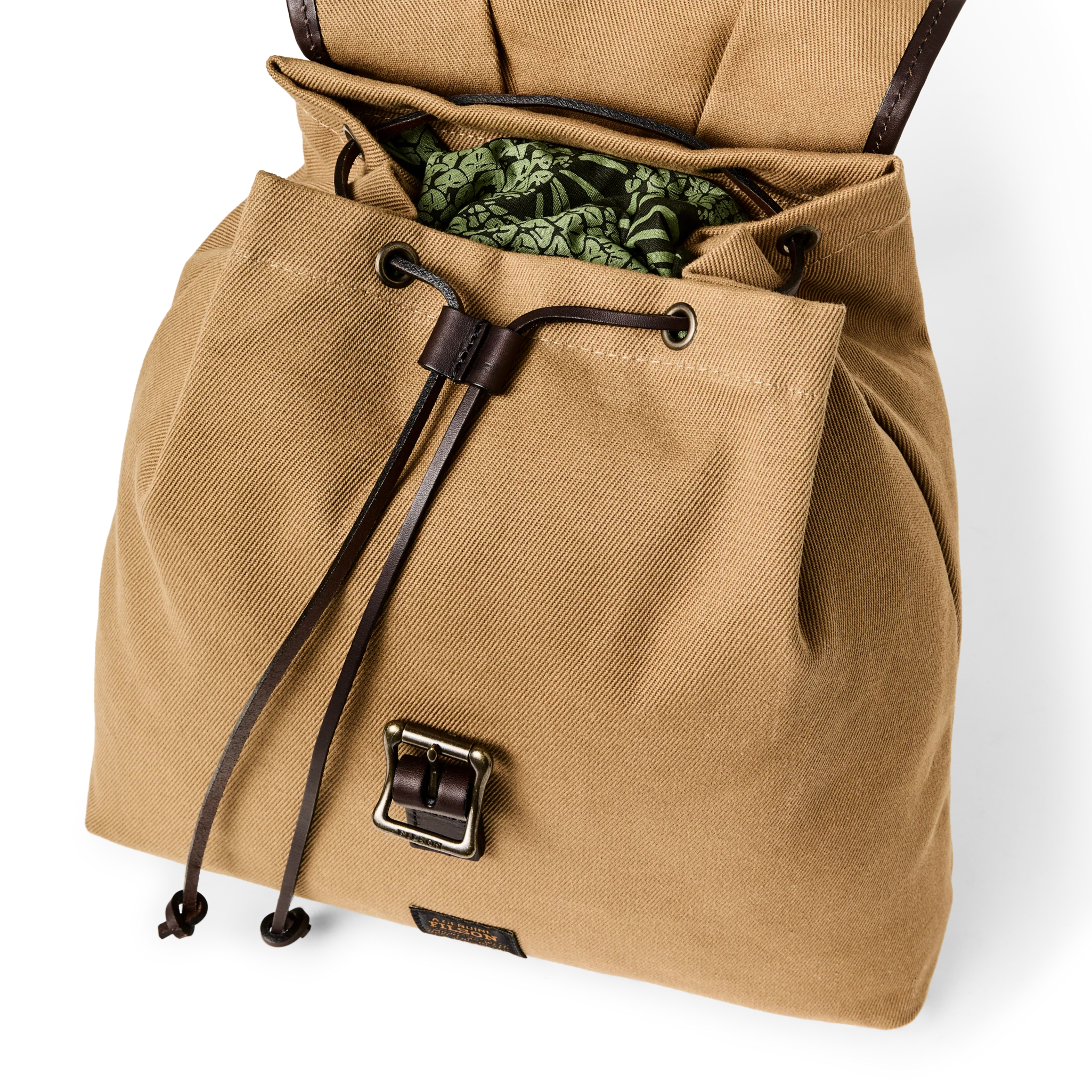 Rugged Twill Drawstring Backpack