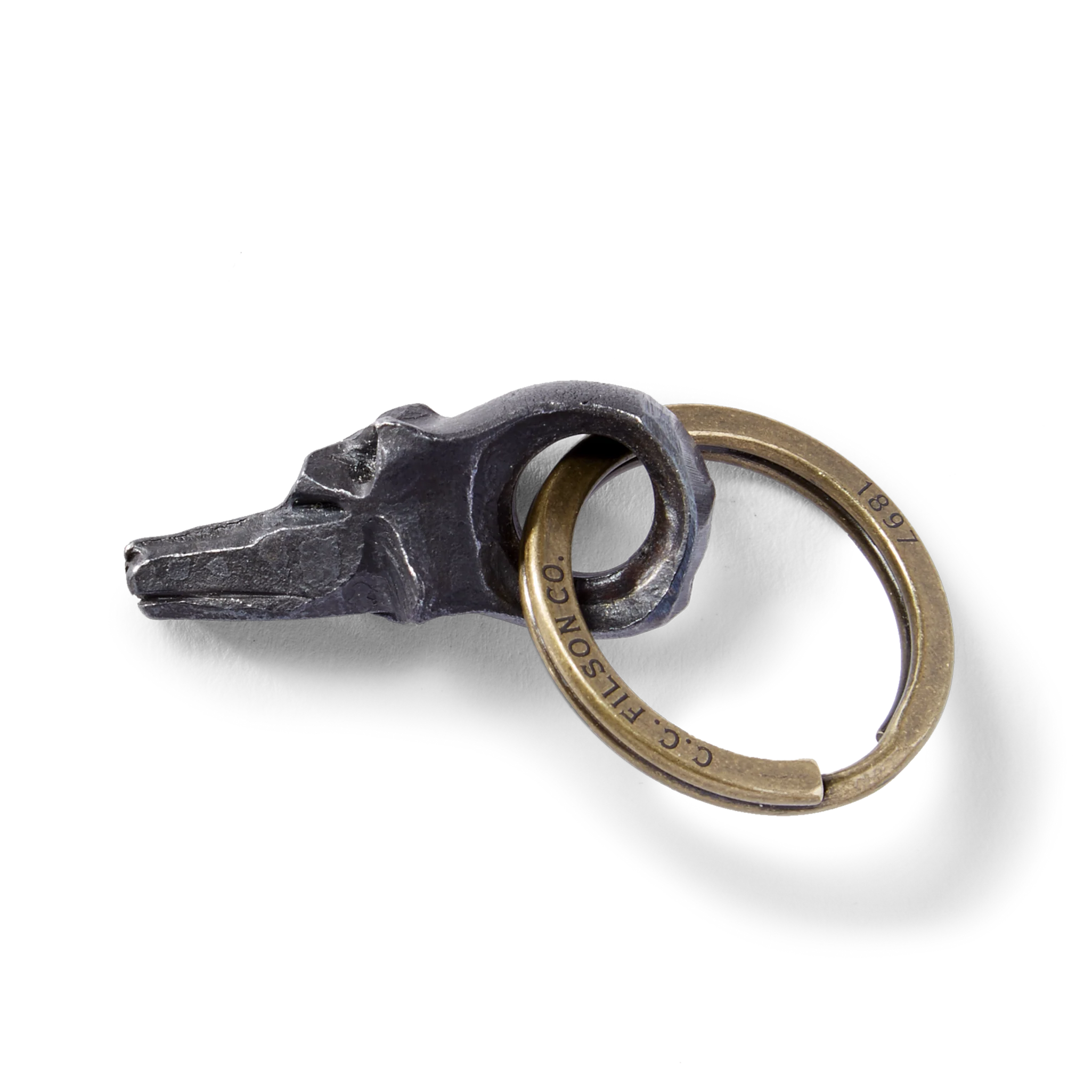 Wolf Head Short Key Fob