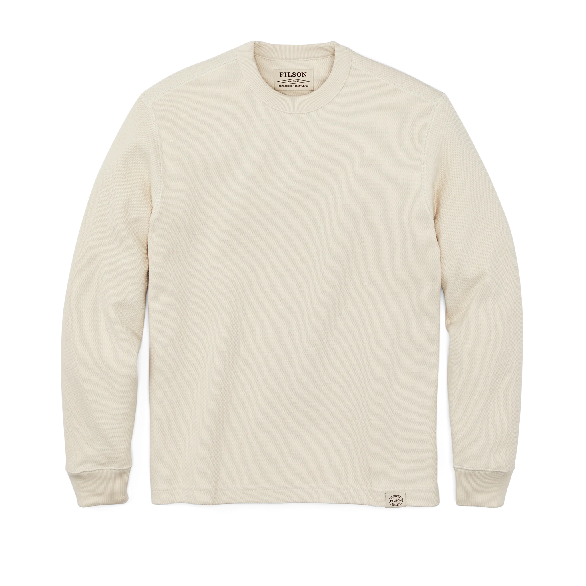 Waffle Knit Thermal Crewneck