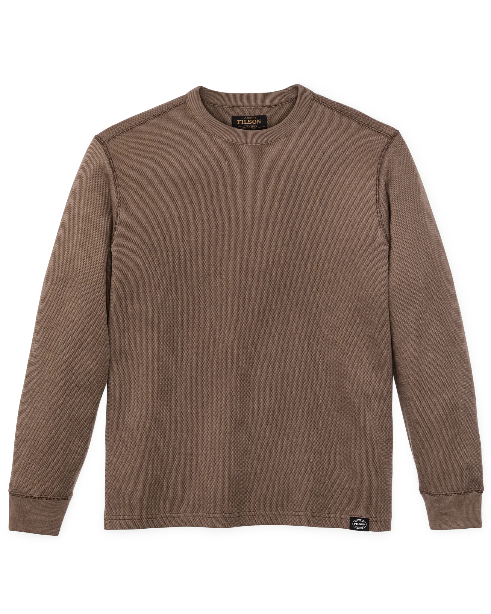 Waffle Knit Thermal Crewneck