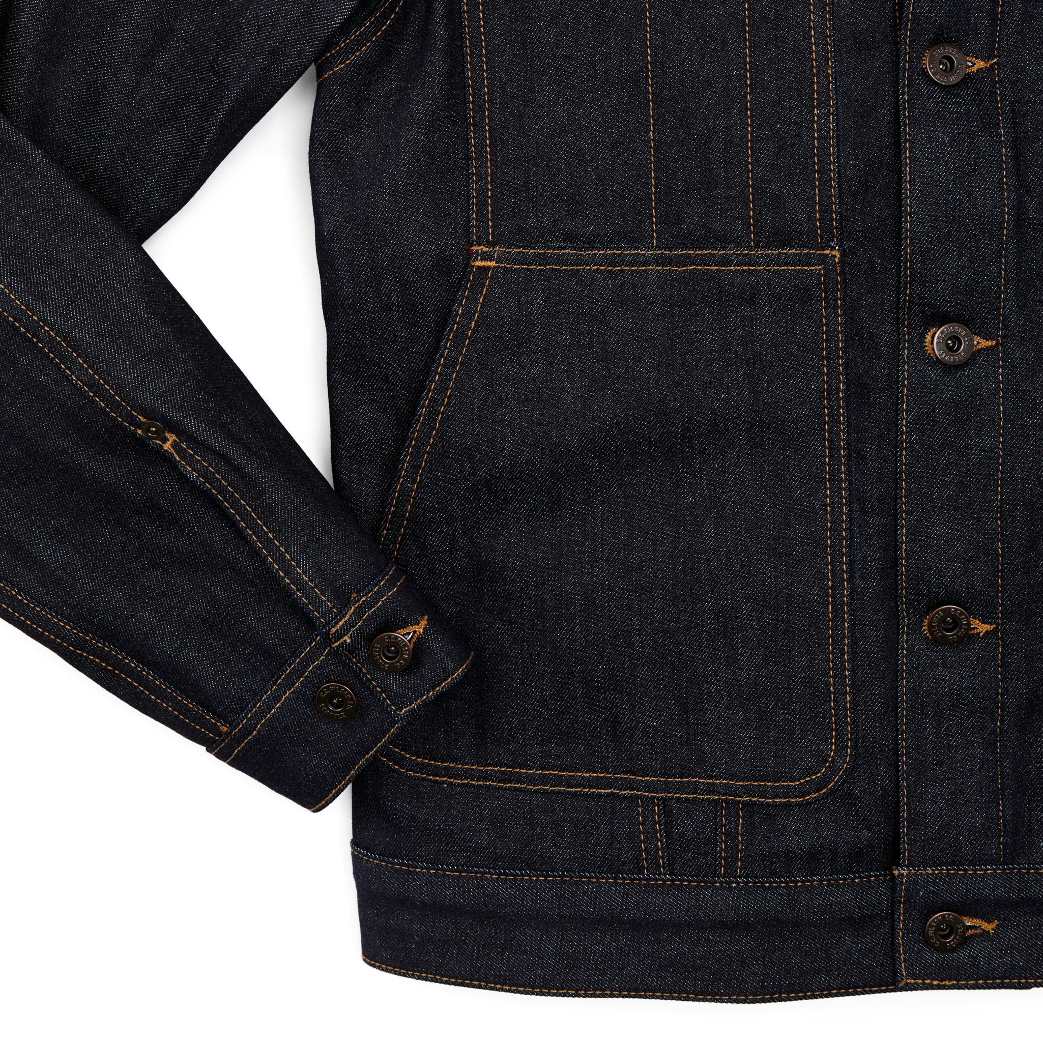 Lined Denim Short Cruiser Jacket