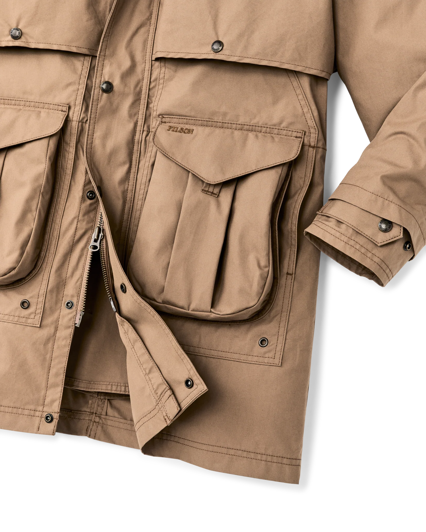 Women's Aviator Cloth Long Raincoat