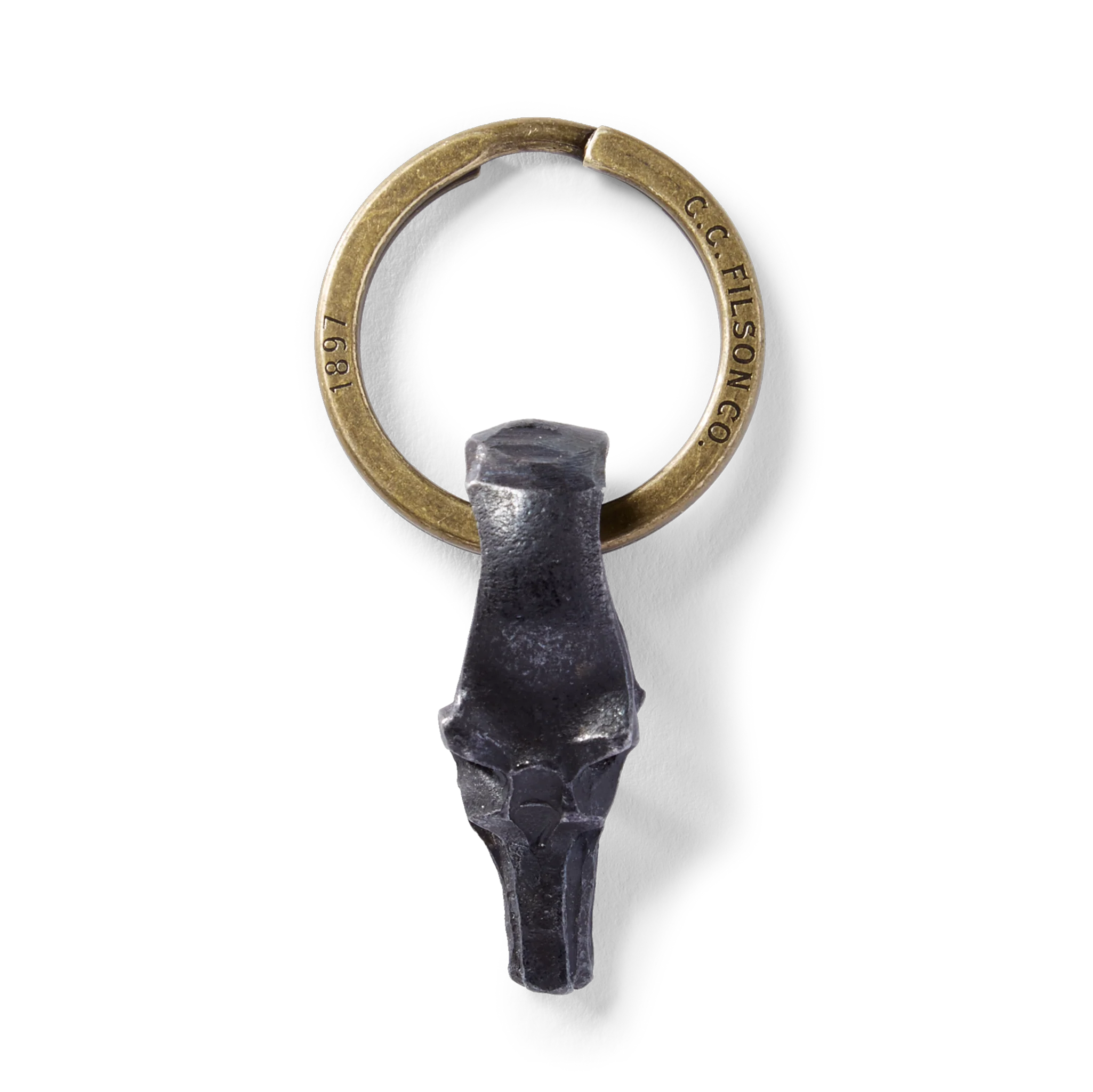 Wolf Head Short Key Fob