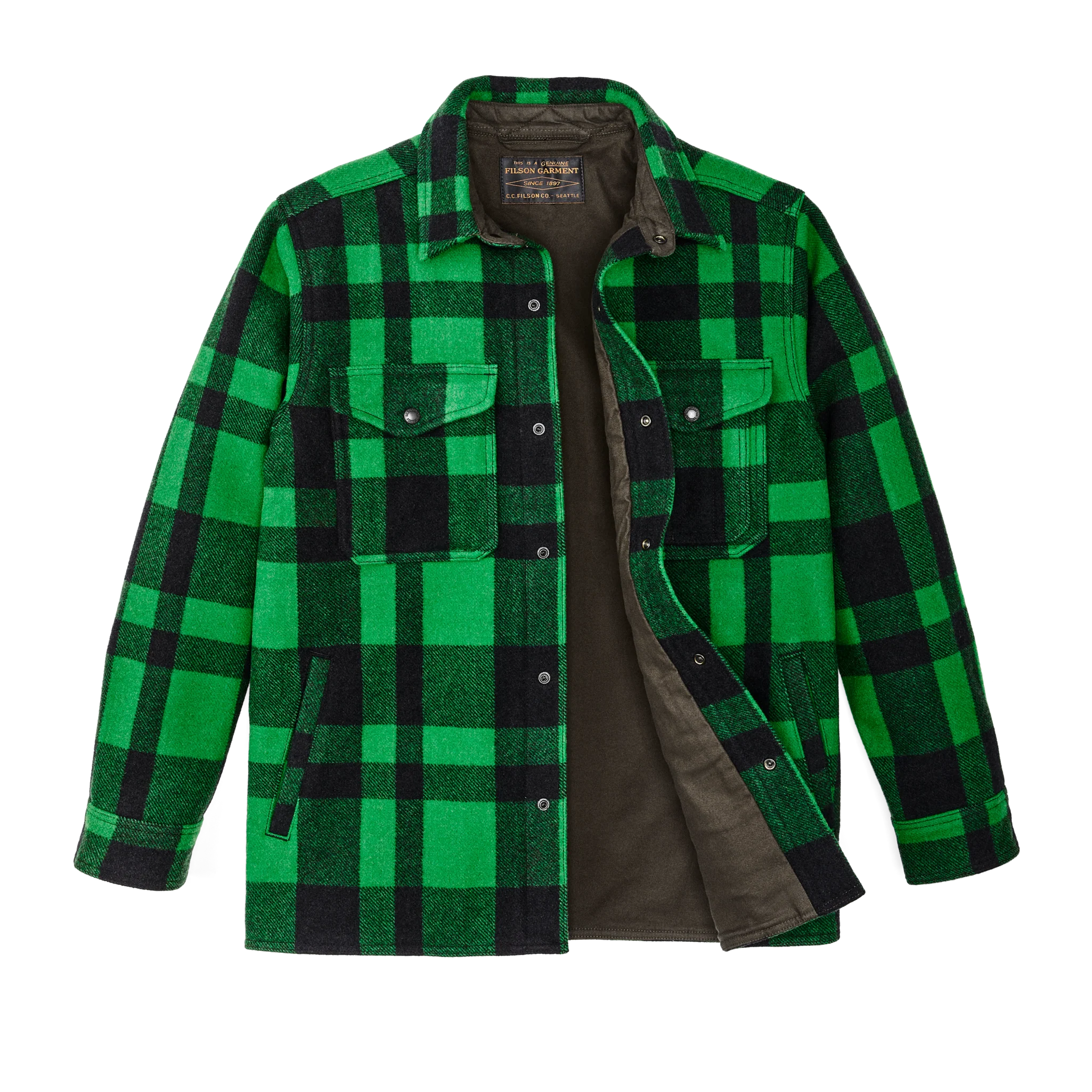 Lined Mackinaw Wool Jac Shirt