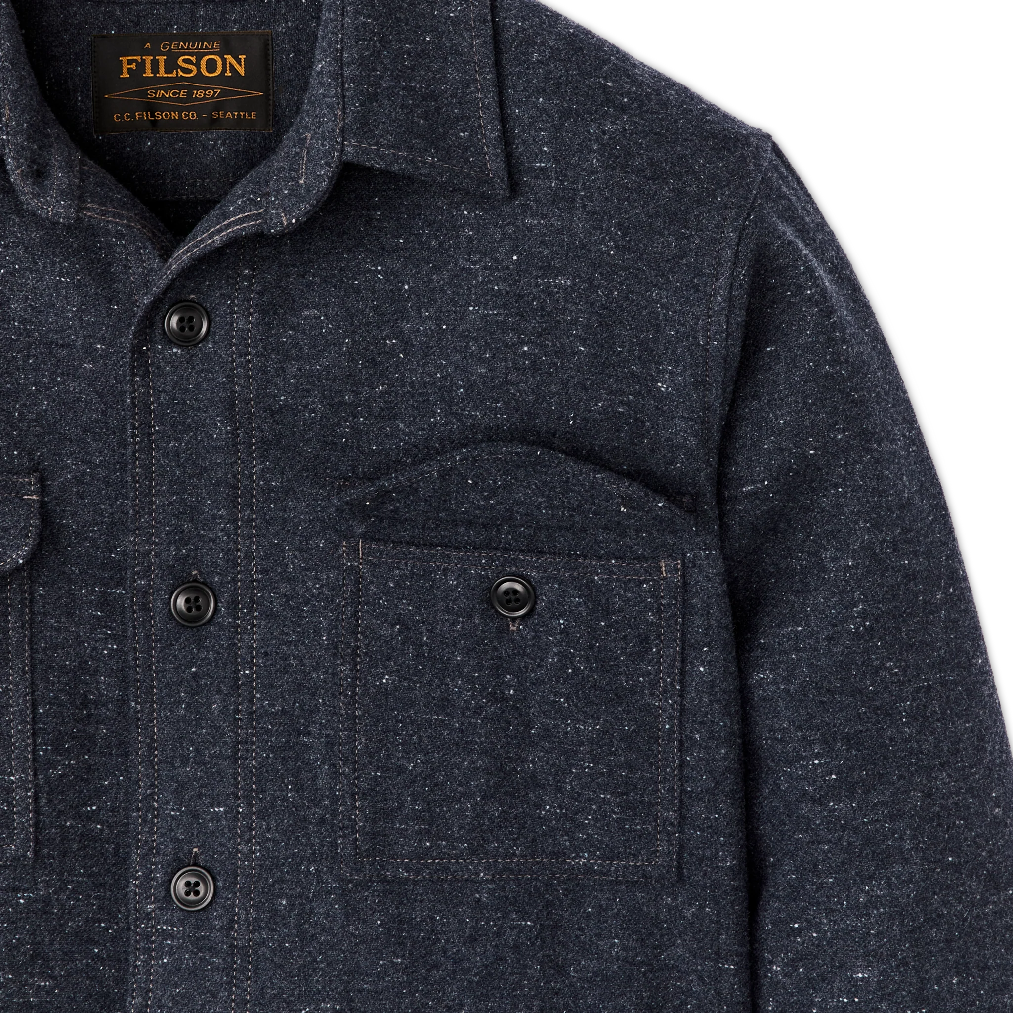 Heathered Wool Jac-shirt