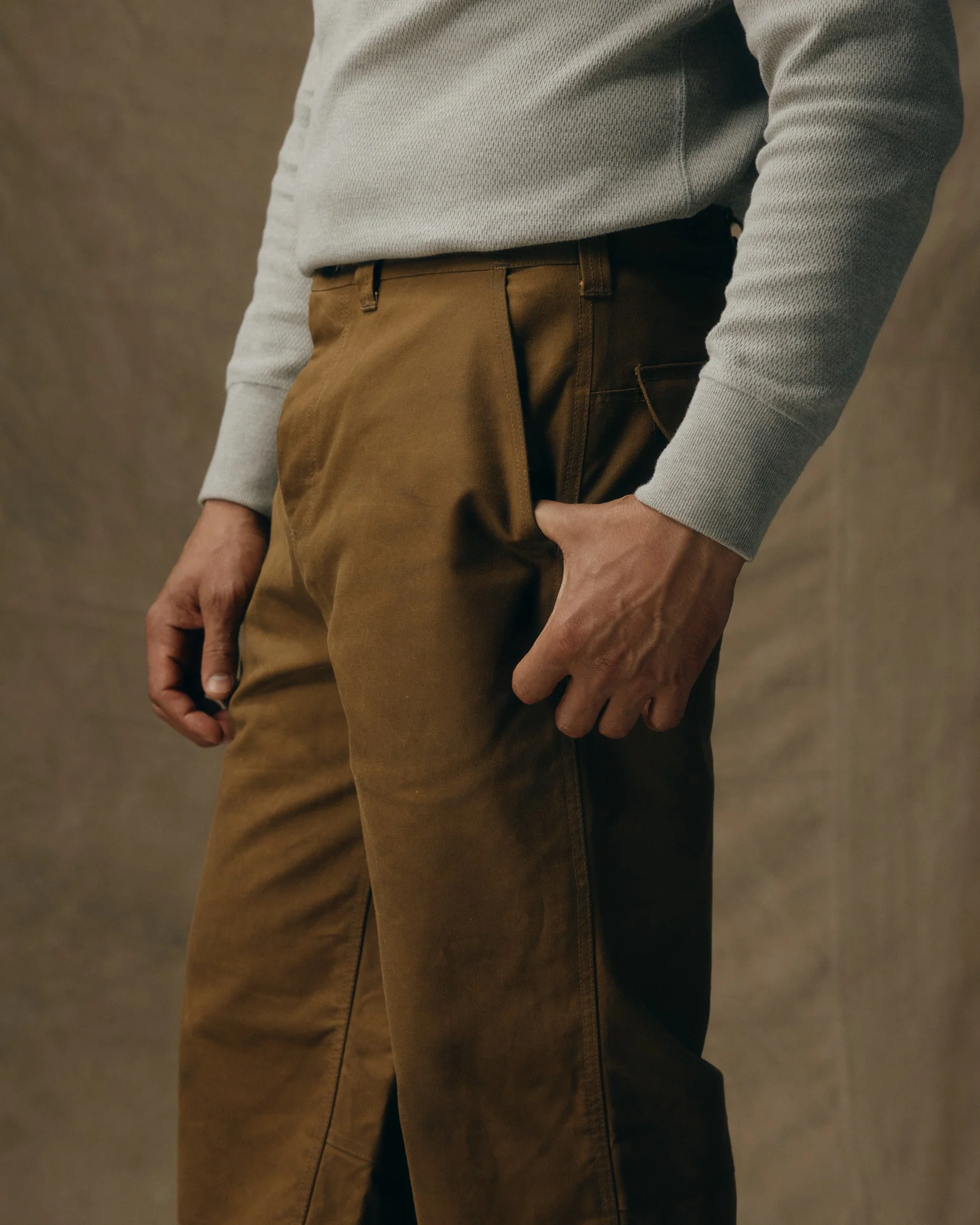 Oil Finish Double Tin Cloth Pants