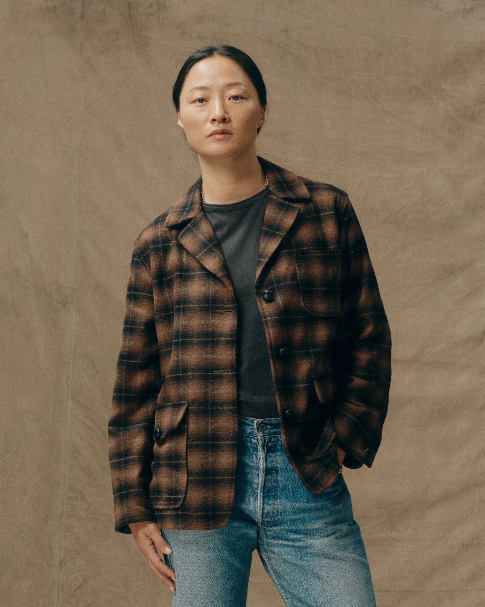 Women's Unconstructed Wool Blazer