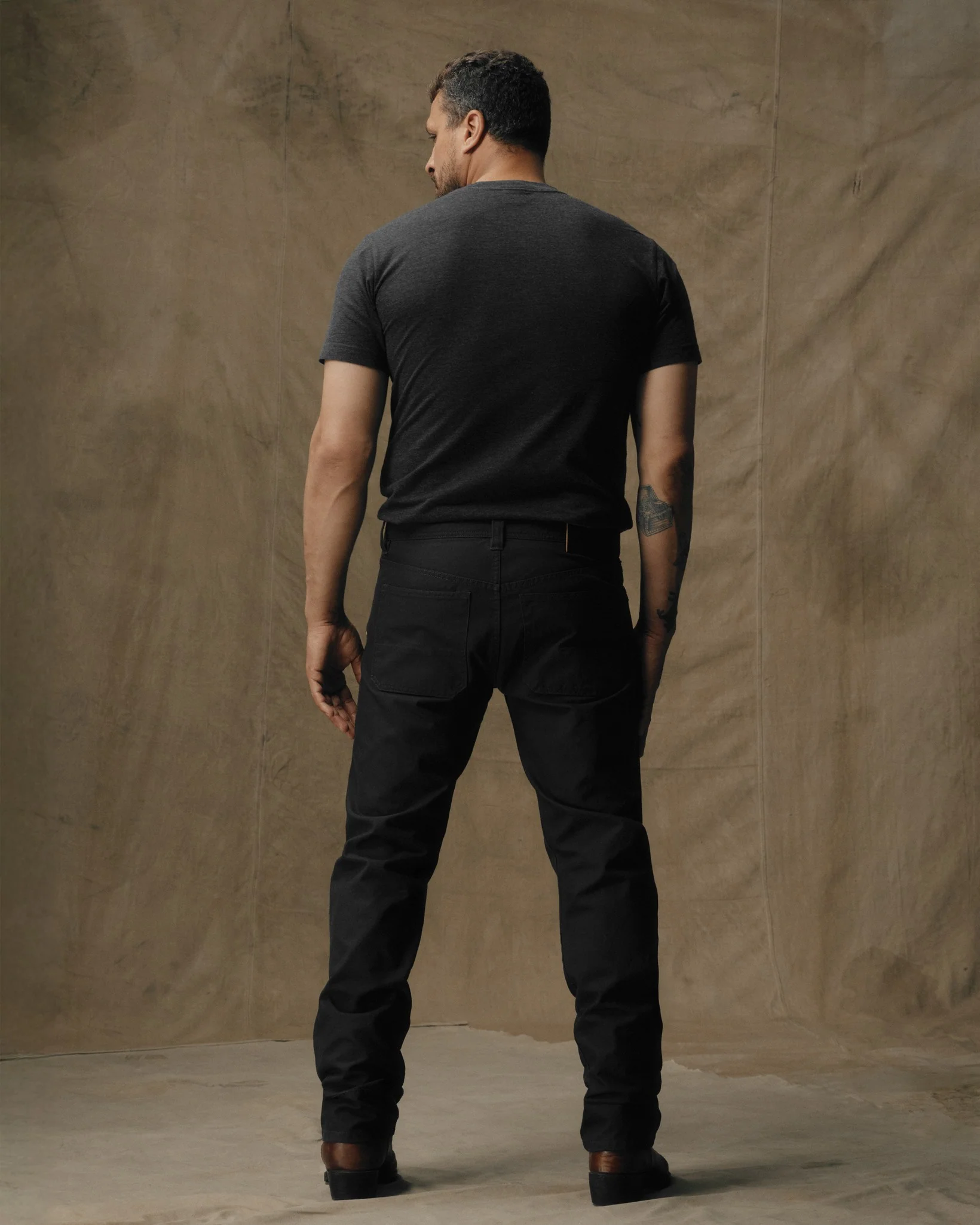Dry Tin Cloth 5-pocket Pants
