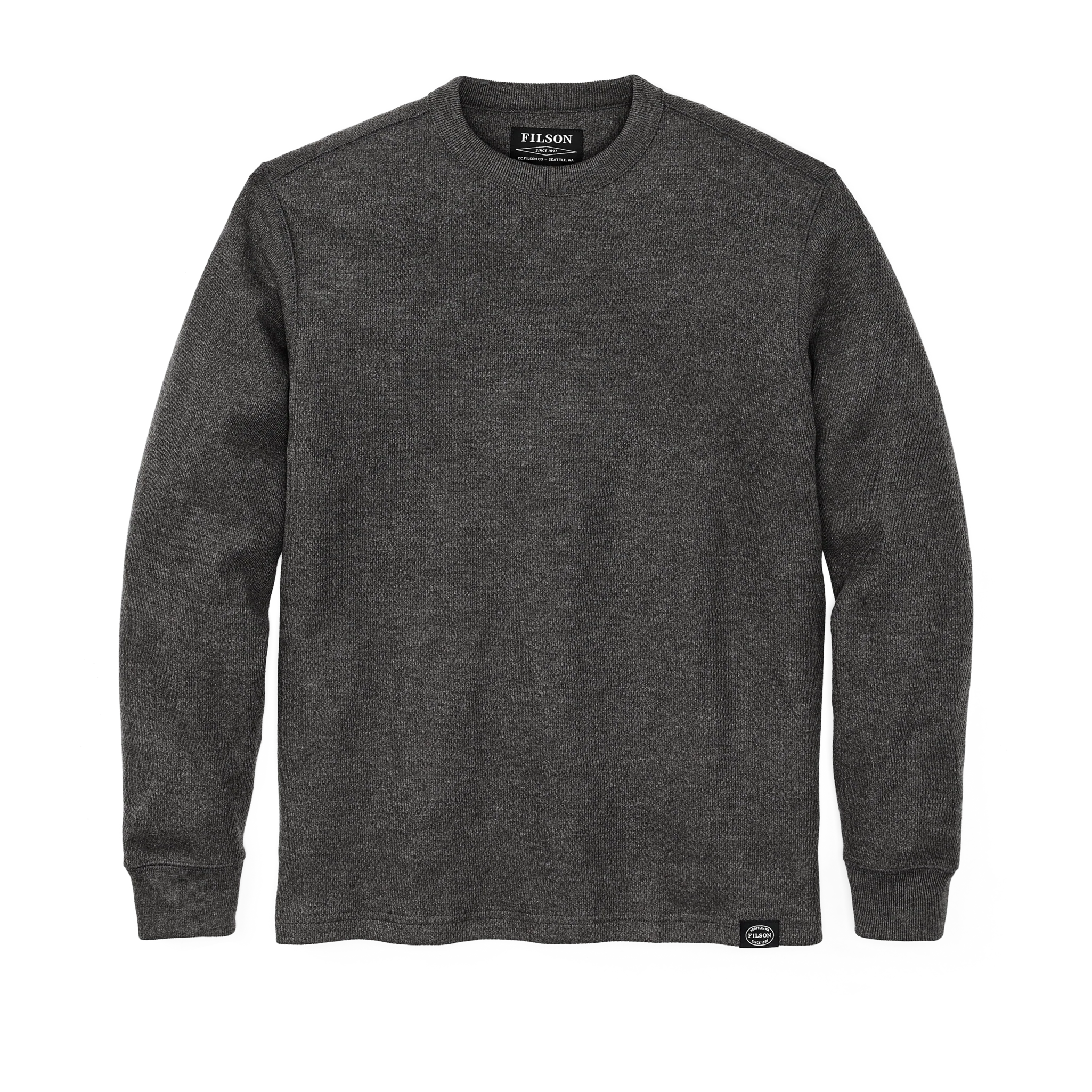Waffle Knit Thermal Crewneck