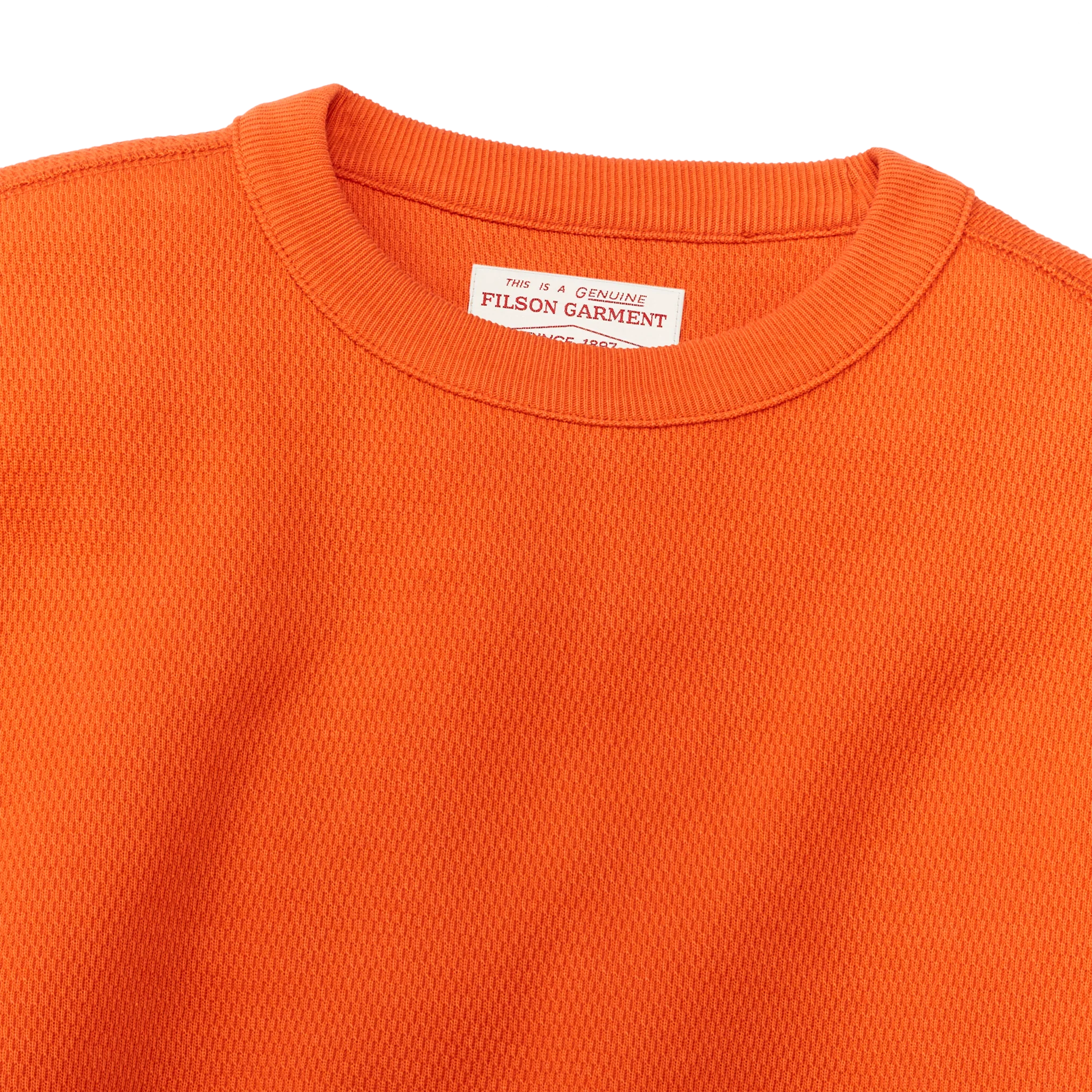 Waffle Knit Thermal Crewneck