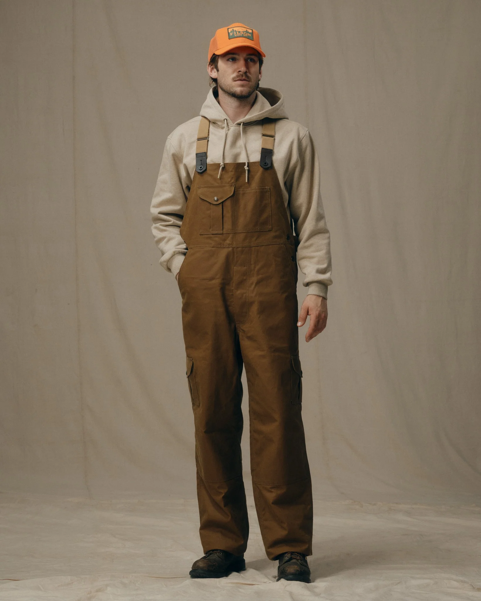 Oil Finish Double Tin Cloth Bibs