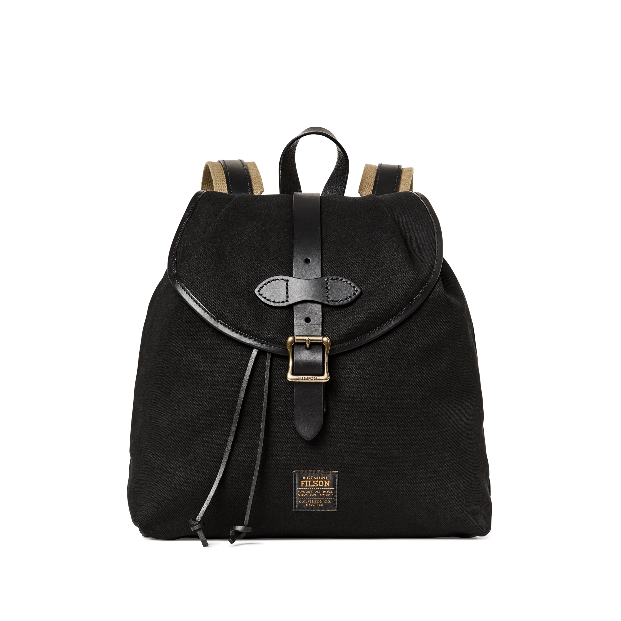 Rugged Twill Drawstring Backpack