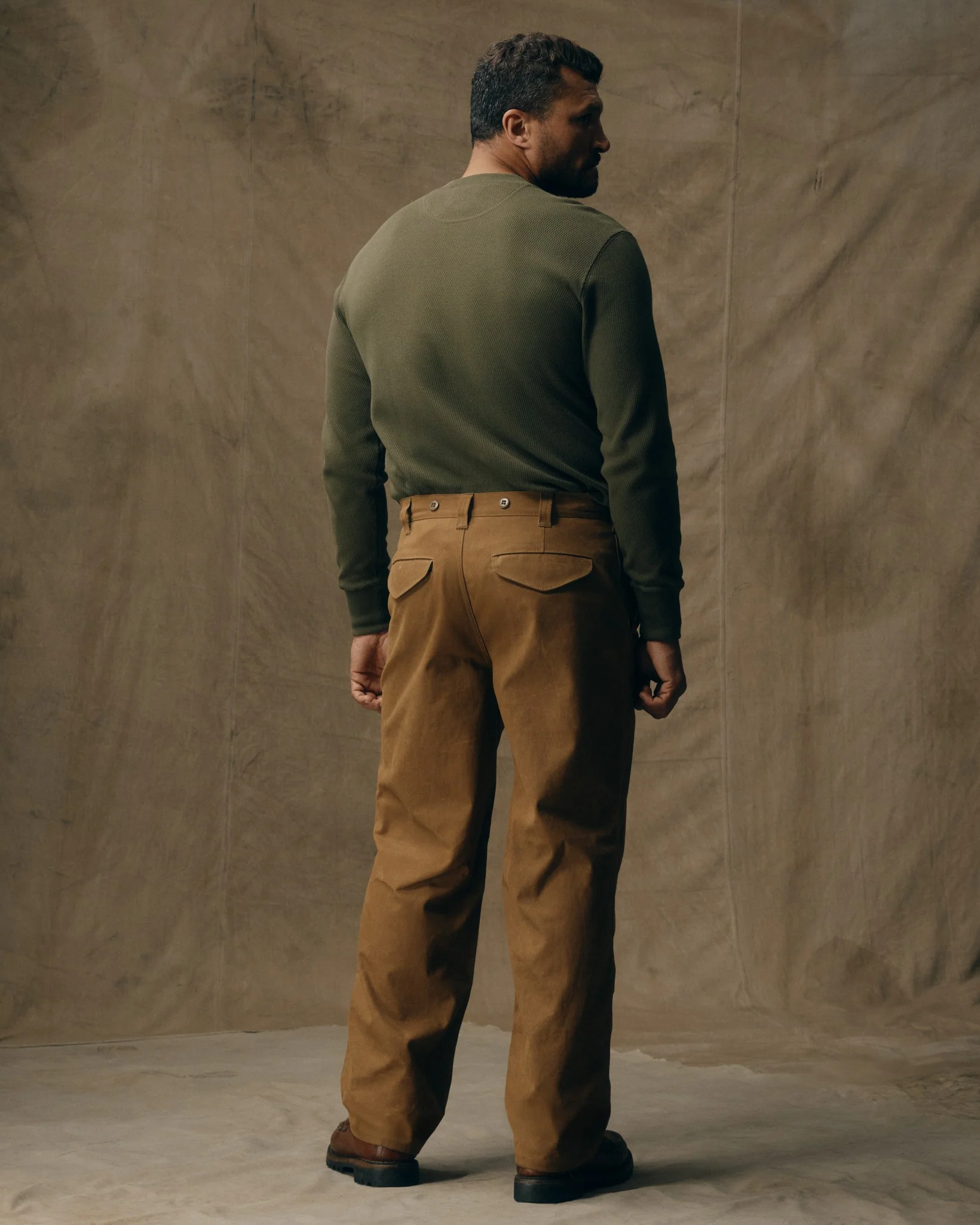 Oil Finish Single Tin Cloth Pants