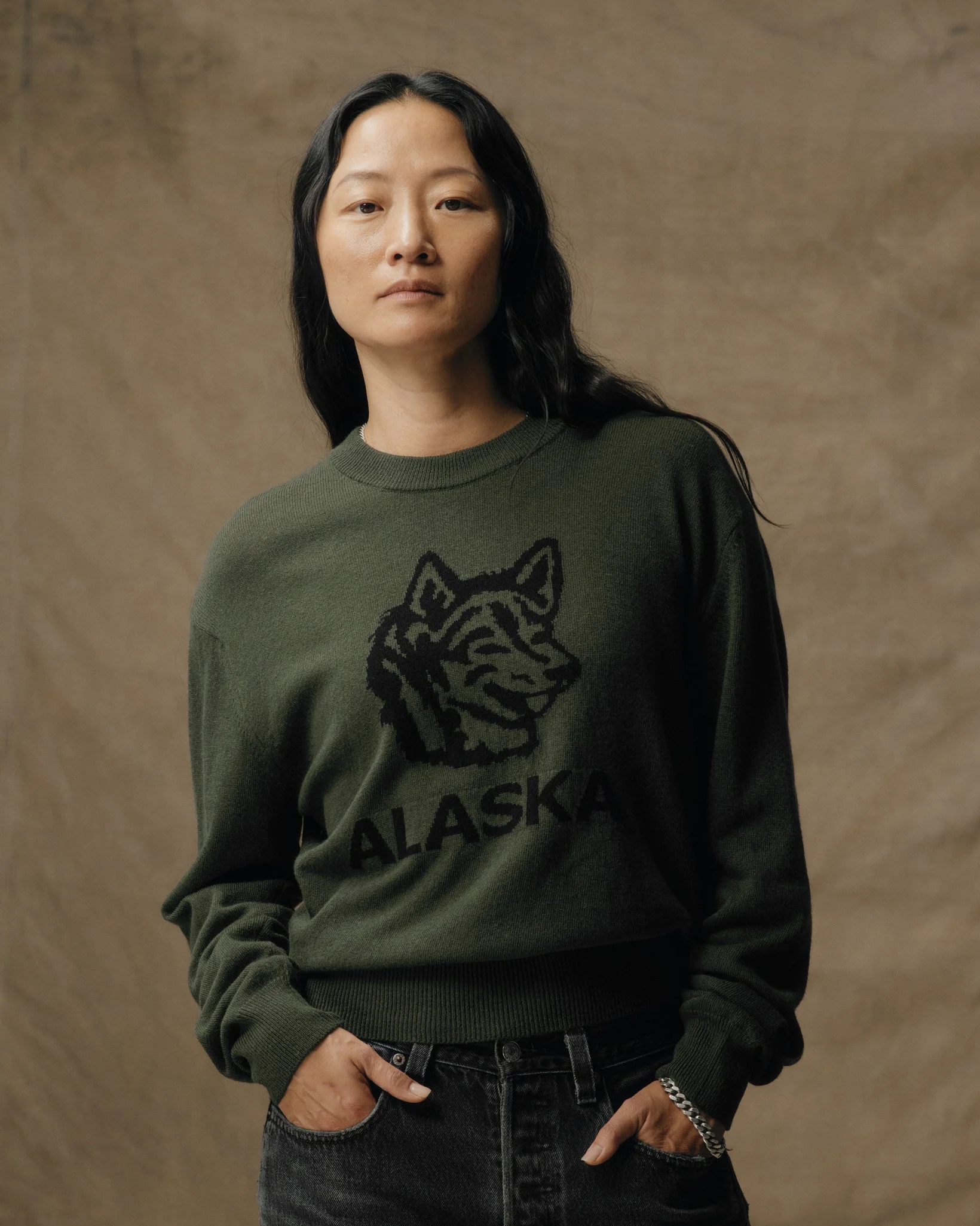 Women's Graphic Wool Sweater