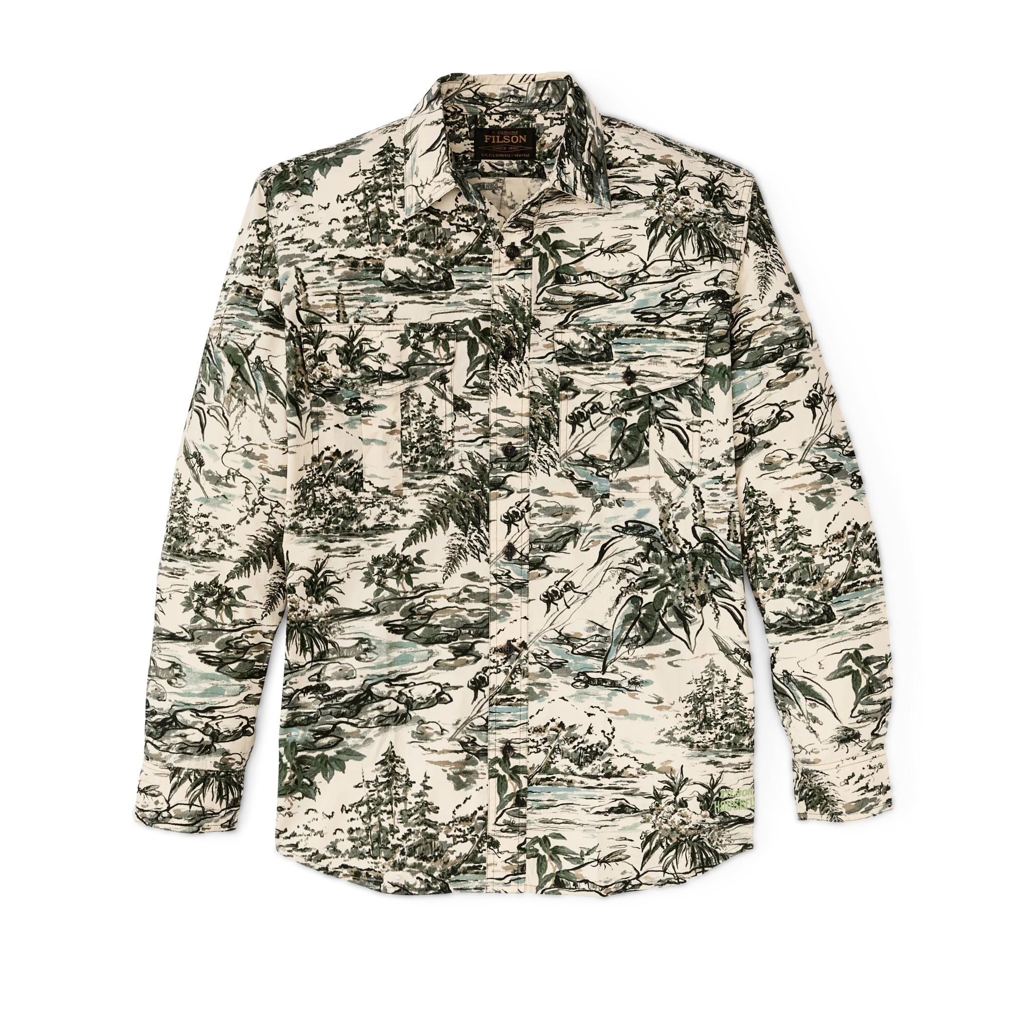 Filson X Housefly Washed Feather Cloth Shirt