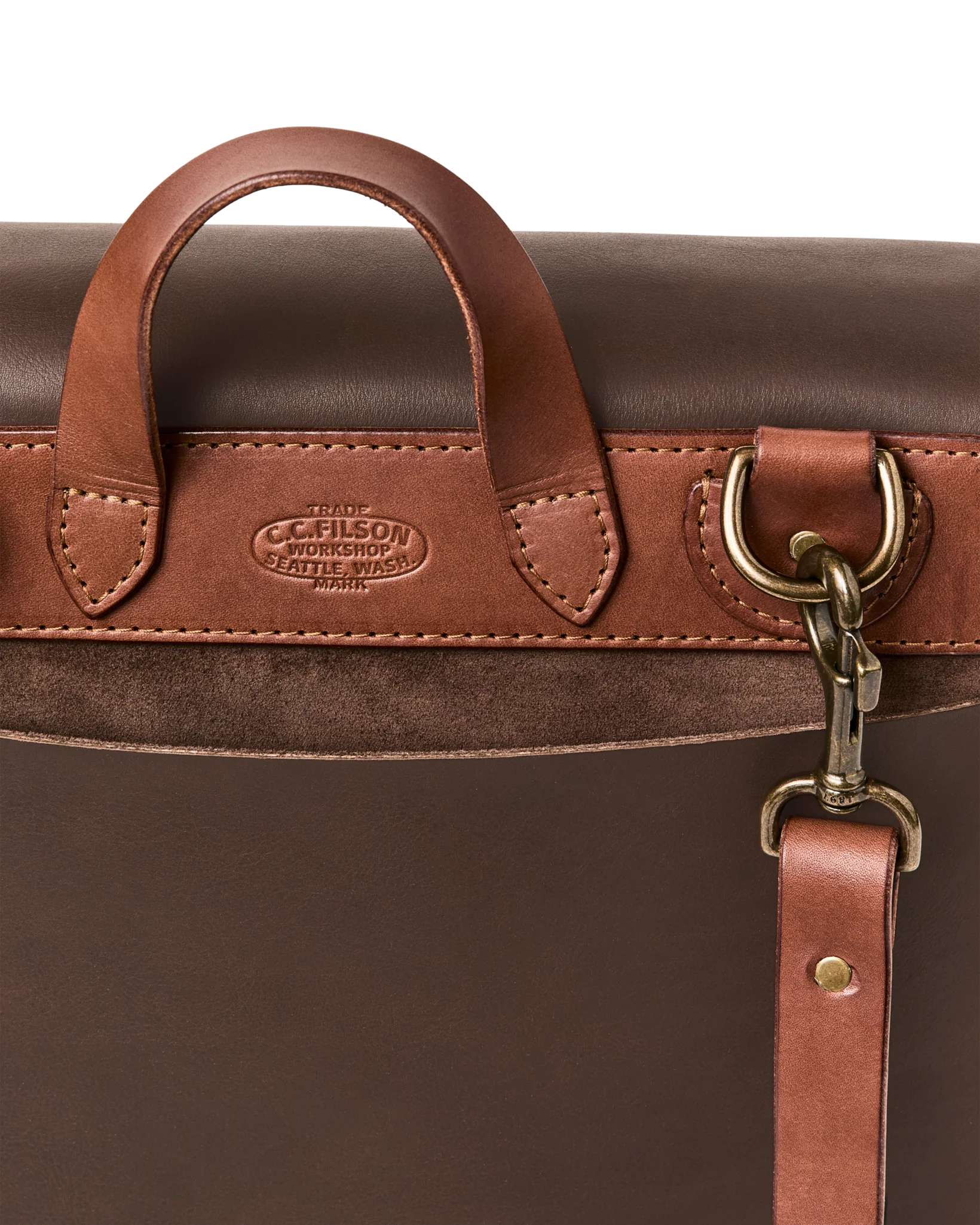 Filson Workshop Suede Messenger Bag