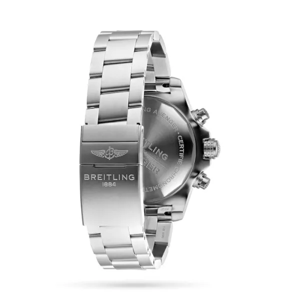 Breitling Avenger Men Automatic Black Stainless Steel Watch A13317101B1A1