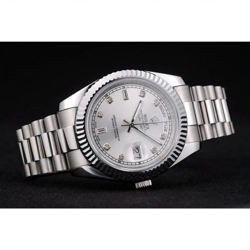 Superclone Rolex Day-Date 40mm Silver Dial 41995