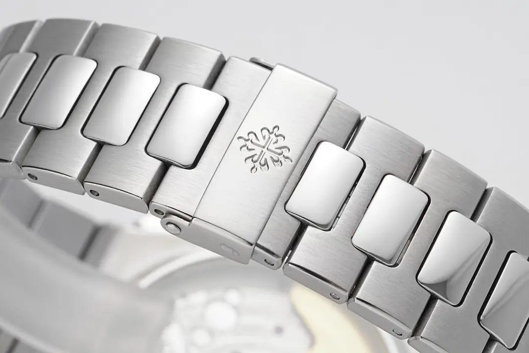 Patek Philippe Silver Nautilus Chronograph Watch