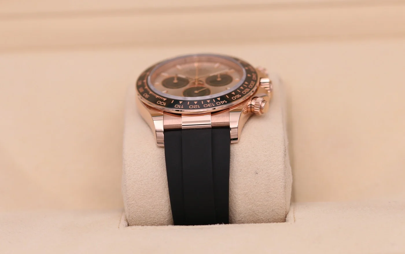Superclone Rolex Daytona 40 mm Sundust Dial in Everose Gold 126515LN