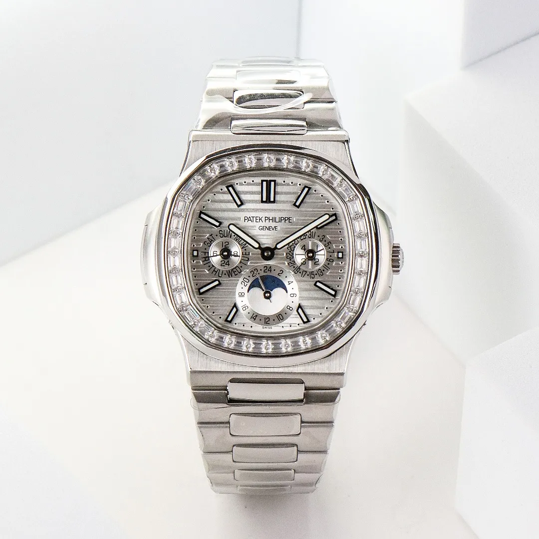 Patek Philippe Silver Nautilus Watch