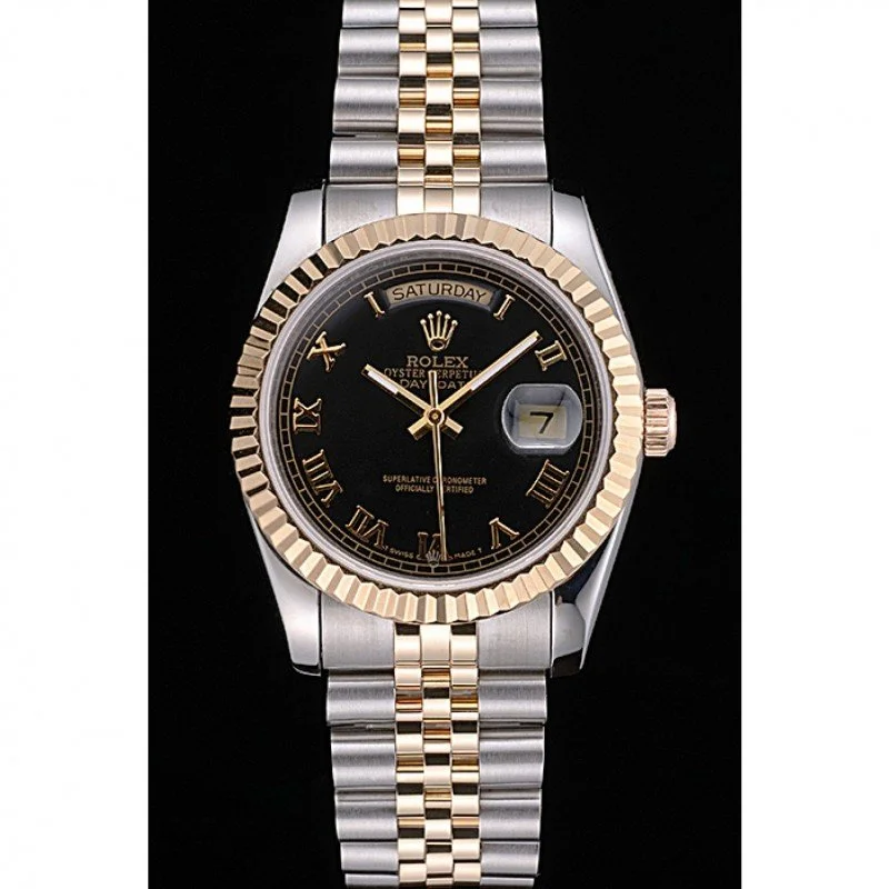 Superclone Rolex Day-Date 36mm Black Dial SRL78