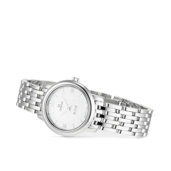 Omega De Ville Women Quartz Mother of Pearl Stainless Steel Watch O42410246005001