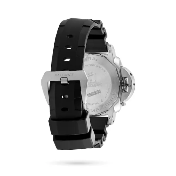 Panerai Submersible Men Automatic Black Rubber Watch PAM00973