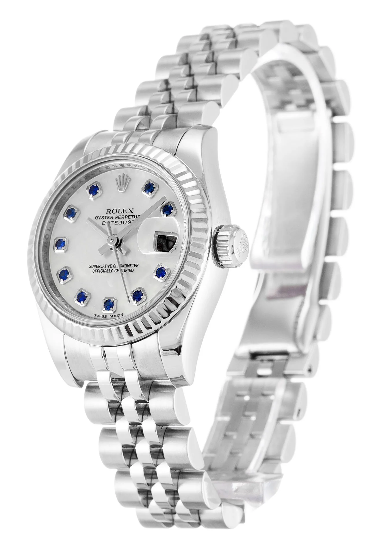 Rolex Lady-Datejust 26mm Mother Of Pearl   White Dial 179174