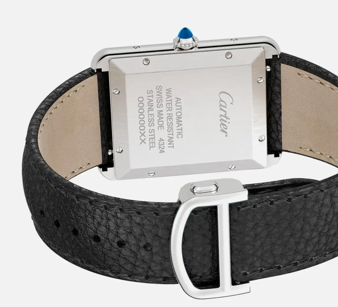 Cartier Tank Must Men Automatic Silver Calf Watch WSTA0040