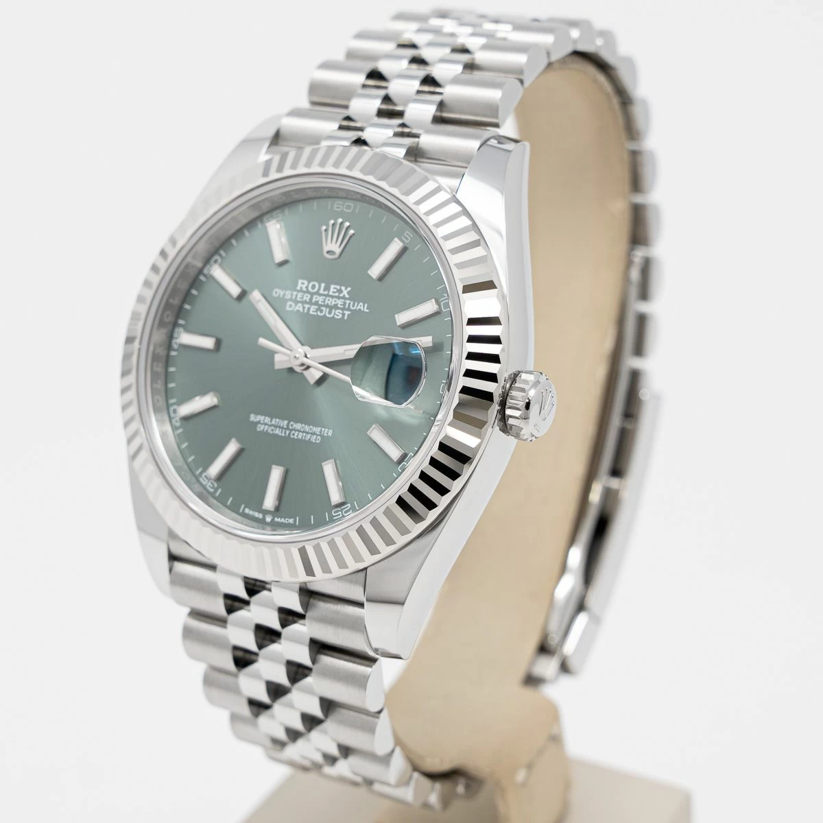 Rolex Datejust 41mm Green Dial 126334 Jubilee