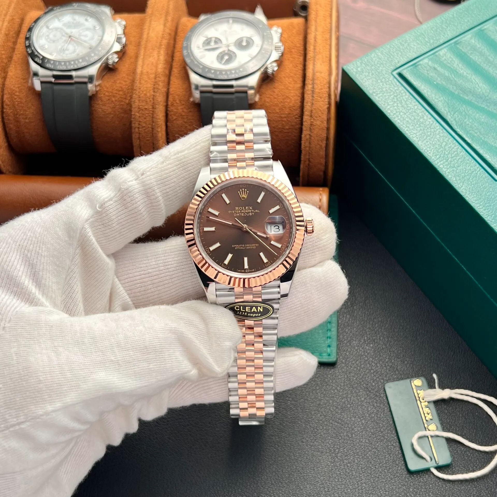 Superclone Rolex Datejust 41 mm Chocolate Dial 126331 Jubilee