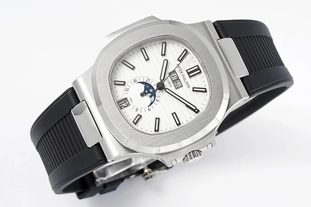 Patek Philippe Nautilus Blue Rubber Strap Watch