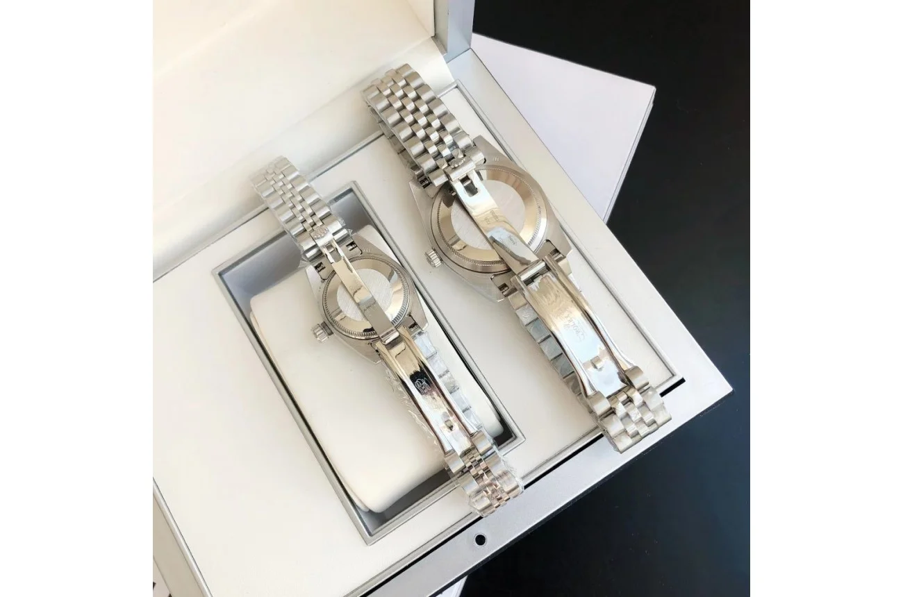 Couple Watches Rolex Datejust 36/28mm SS/SS Jub Pink/Dial