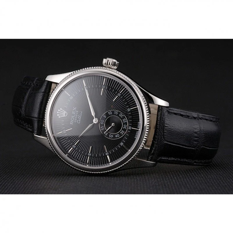 Superclone Rolex Cellini 38mm Black Dial REP016790