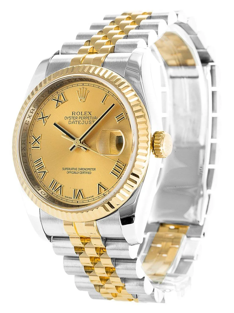 Rolex Datejust 36mm Gold Dial 116233