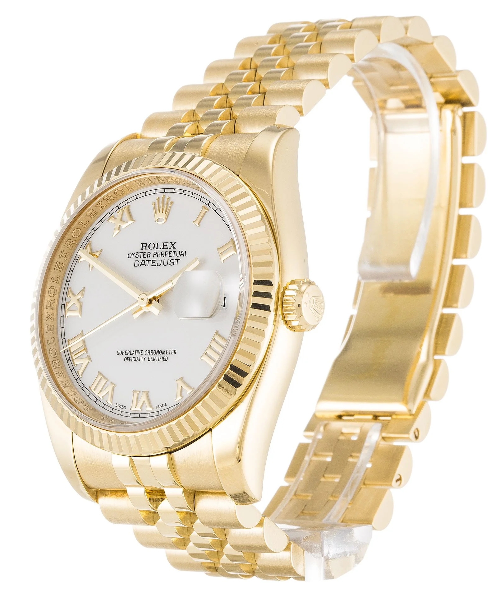 Rolex Datejust 36mm White Dial 116238