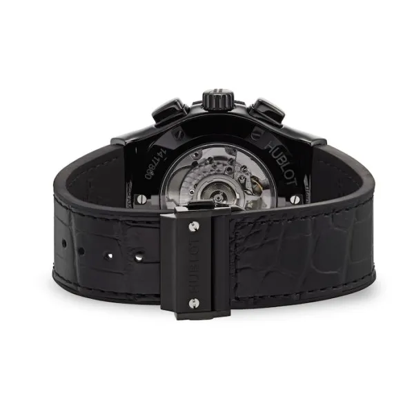 Hublot Classic Fusion Men Automatic Black Alligator Watch 525.CM.0170.LR