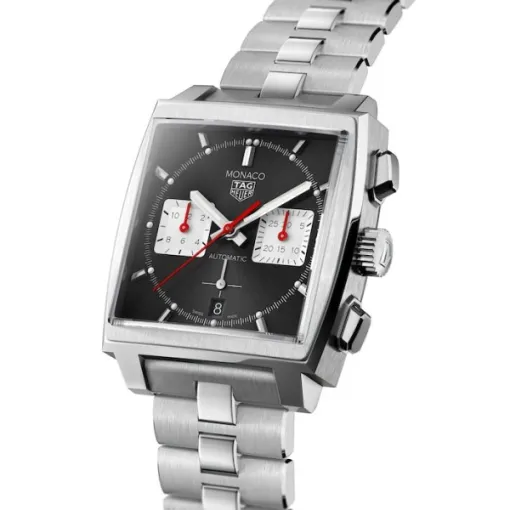 TAG Heuer Monaco Men Automatic Black Stainless Steel Watch CBL2113.BA0644