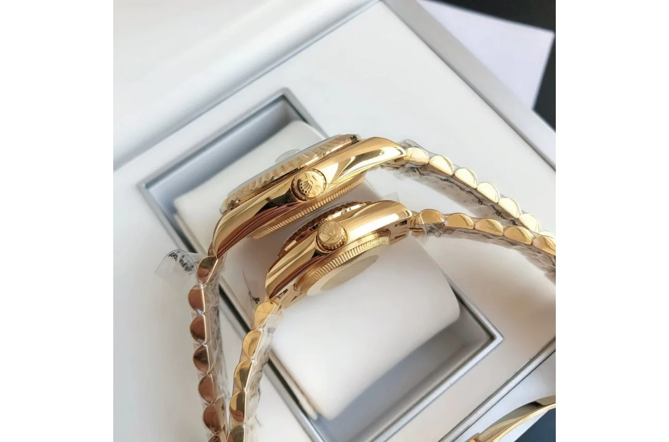 Couple Watches Rolex Datejust 36/28mm RG/RG Jub Gold/Dial