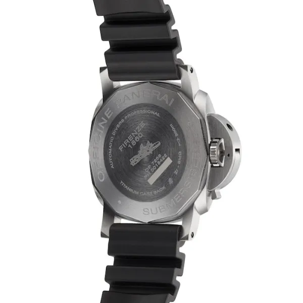 Panerai Submersible Men Automatic Blue Rubber Watch PAM00692