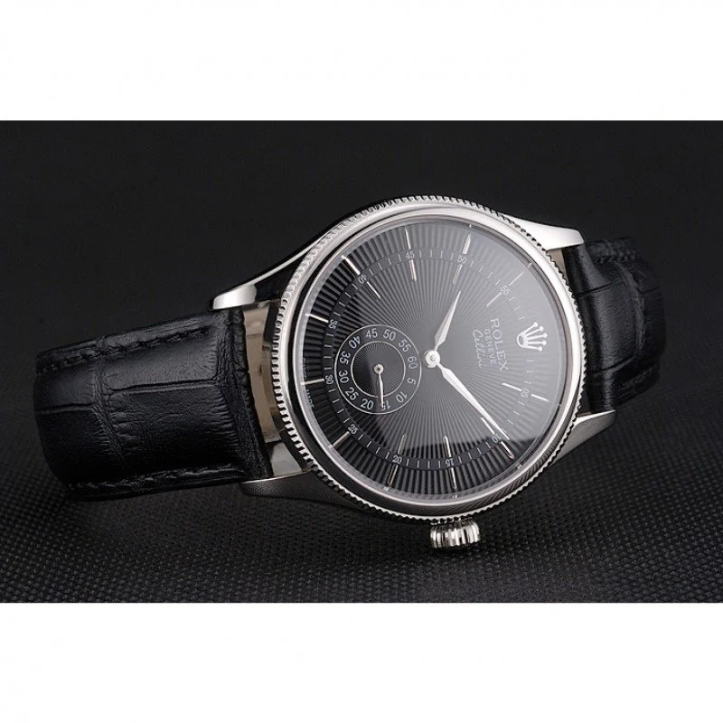 Superclone Rolex Cellini 38mm Black Dial REP016790