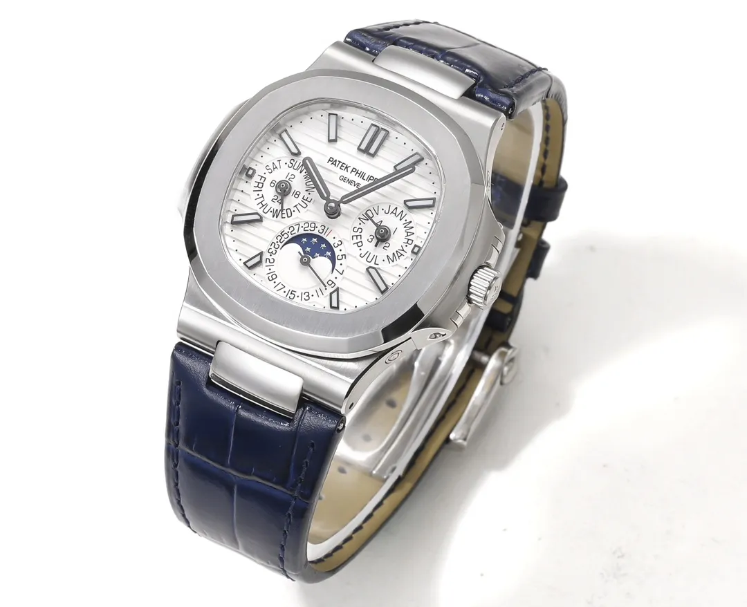 TW Patek Philippe Nautilus Blue Strap Watch