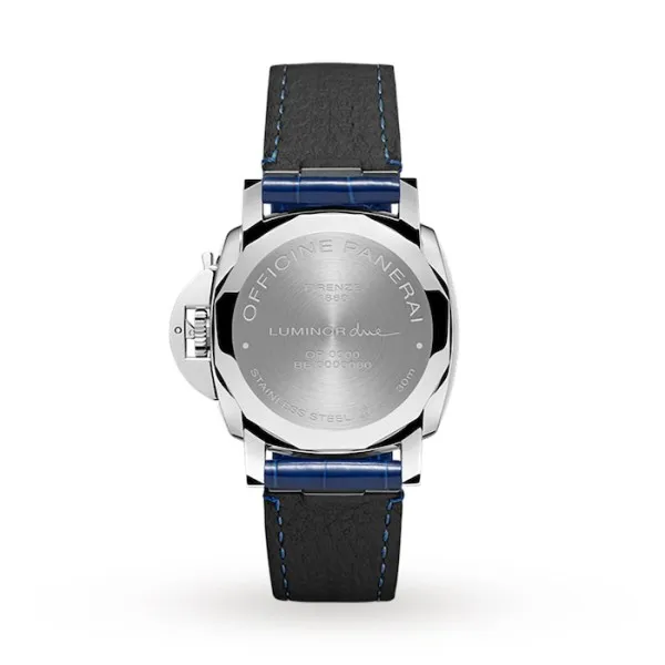 Panerai Luminor Due Unisex Automatic Blue Alligator Watch PAM01273