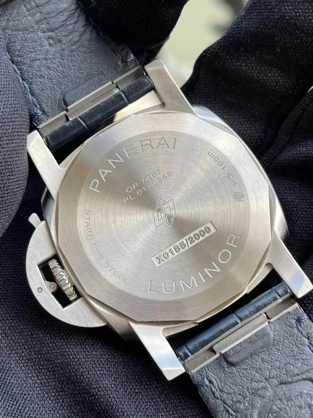 Panerai Luminor Due Unisex Automatic Blue Alligator Watch PAM01273