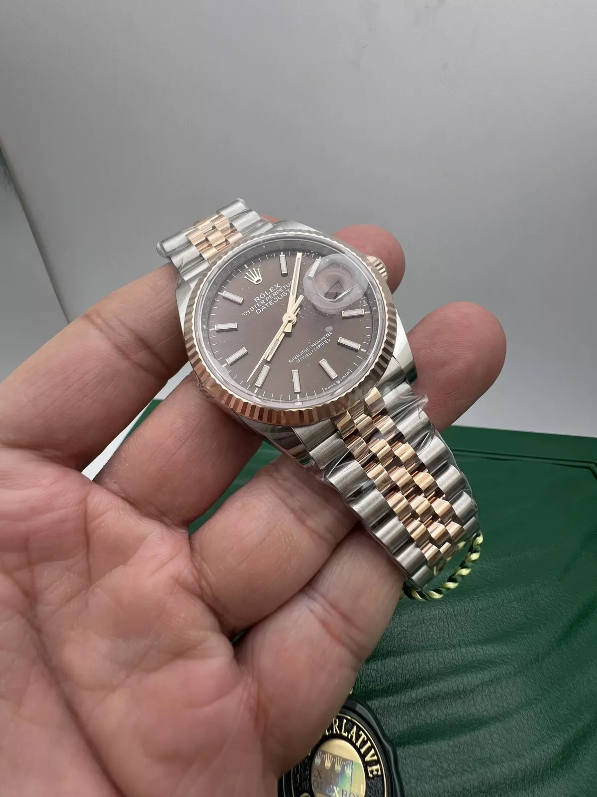Superclone Rolex Datejust 36 mm Chocolate Dial 126231 Jubilee
