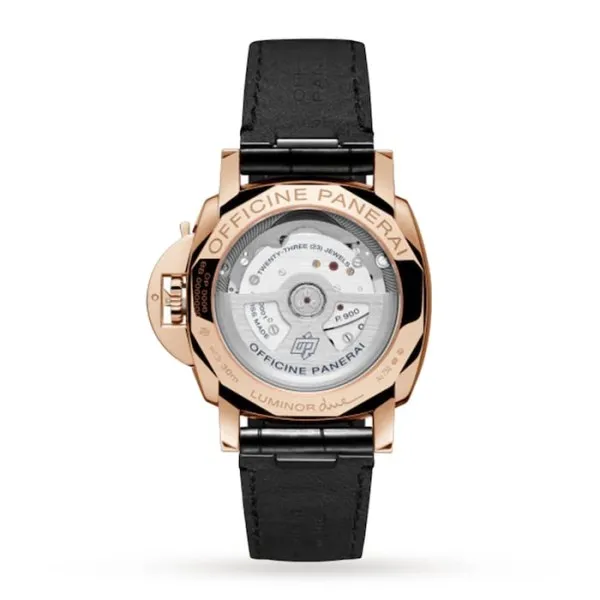 Panerai Luminor Due Men Automatic Black Alligator Watch PAM01029