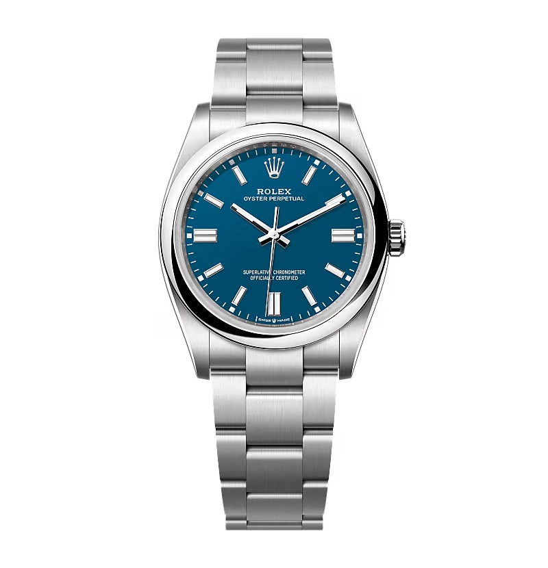 Superclone Rolex Oyster Perpetual 277200 Med Blue Dial