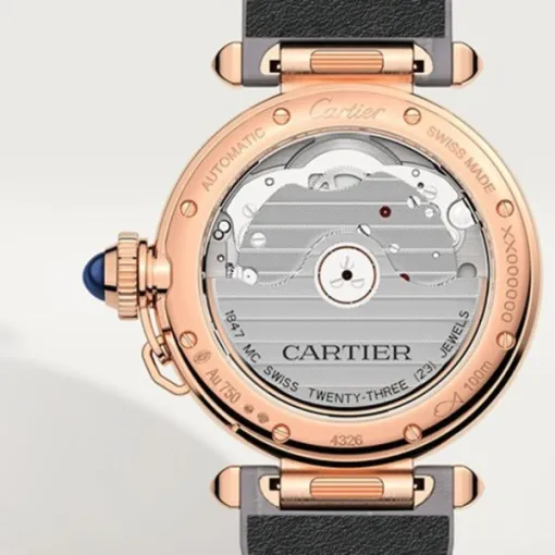Cartier Pasha de Cartier Women Automatic Silver Alligator Watch WGPA0014